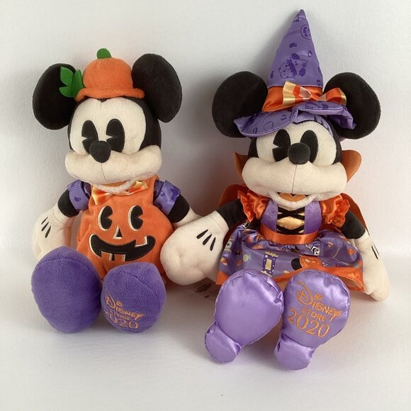 Disney Other - Disney Mickey Minnie Halloween Costume 15" Plush Stuffed Toy Pumpkin Witch 2020
